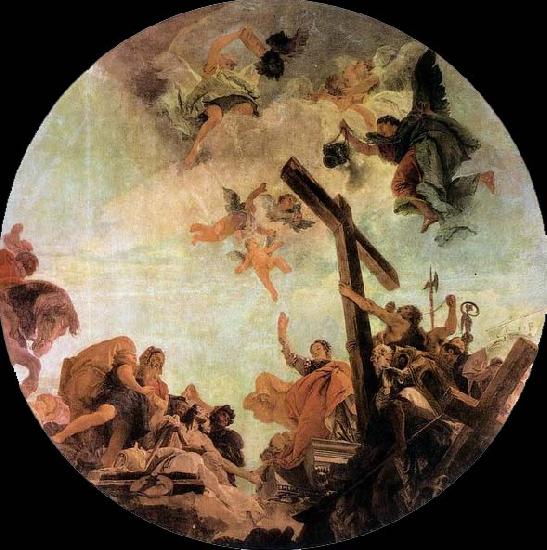 Giovanni Battista Tiepolo Discovery of the True Cross oil painting image